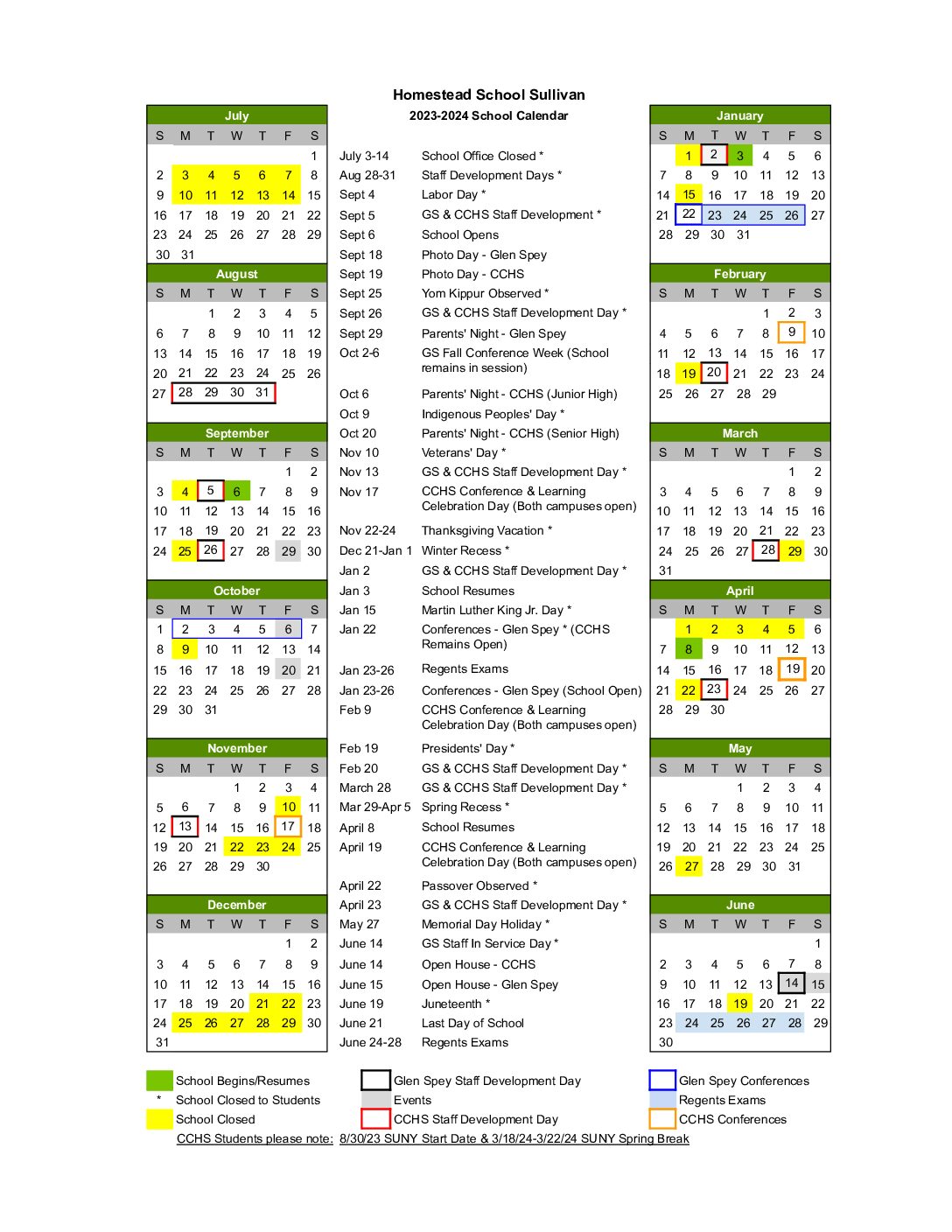 Homestead School Calendar, Montessori School & Permaculture Farm